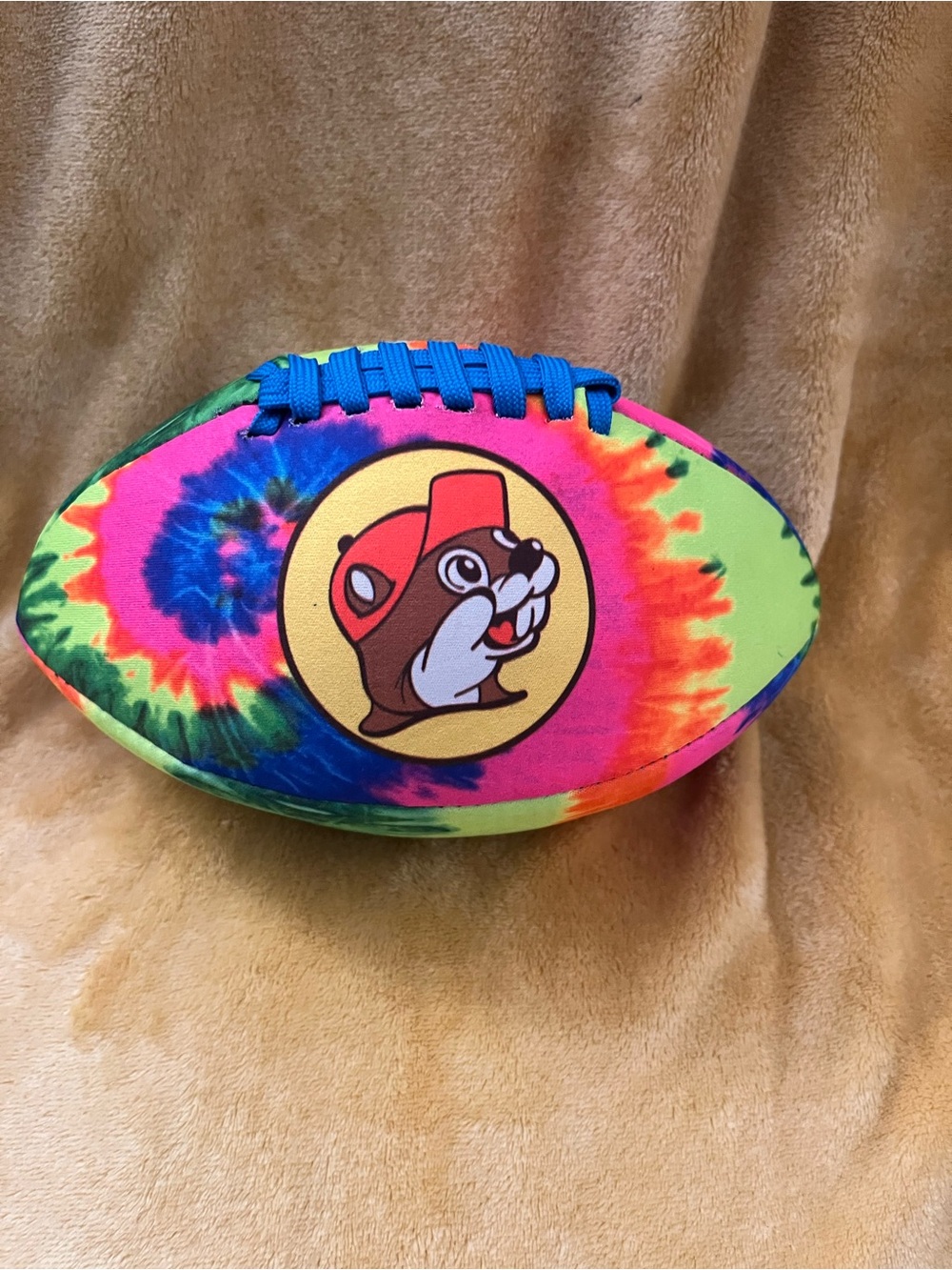 Buccees Tie-Dye inflatable Football with spandex cover - Multicolor